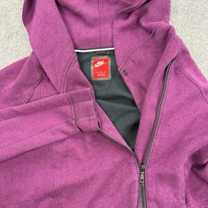 Nike Tech Fleece Full Zip Hoodie XL Purple Heathered Activewear Women's‎